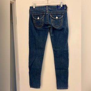 Authentic True Religion low rise skinny jeans